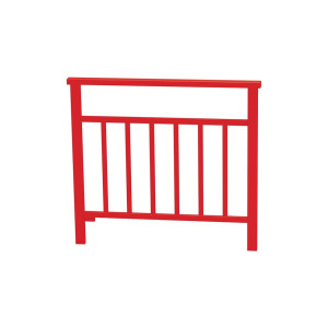 Barrière main courante Venise Procity, cadre barreaux, L 1000 x 900 mm - Scellement direct - Rouge signalisation