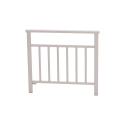 Barrière main courante Venise Procity, cadre barreaux, L 1000 x 900 mm - Scellement direct - Gris soie