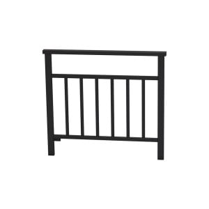 Barrière main courante Venise Procity, cadre barreaux, L 1000 x 900 mm - Scellement direct - Noir foncé