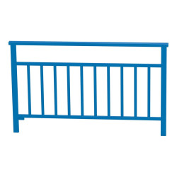 Barrière main courante Venise Procity, cadre barreaux, L 1500 x 900 mm - Scellement direct - Bleu gentiane