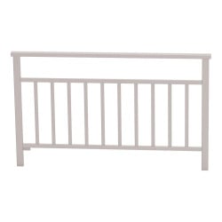 Barrière main courante Venise Procity, cadre barreaux, L 1500 x 900 mm - Scellement direct - Gris soie
