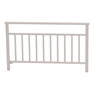 Barrière main courante Venise Procity, cadre barreaux, L 1500 x 900 mm - Scellement direct - Gris soie
