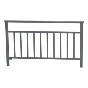 Barrière main courante Venise Procity, cadre barreaux, L 1500 x 900 mm - Scellement direct - Gris Procity