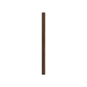 Potelet Carrefour Procity, Ø 60 mm, peint/zinc, haut. hors sol 1100 mm - Brun chocolat