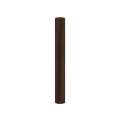 Potelet Carrefour Procity, Ø 114 mm, peint/zinc, haut. hors sol 1000 mm - Brun chocolat