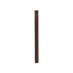 Potelet Province City Procity, Ø 76 mm, peint/zinc, fixation scellement, haut. hors sol 1105 mm - Brun chocolat