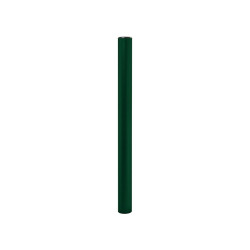 Potelet Province Inox brossé Procity, Ø 76 mm, peint/zinc, fixation scellement, haut. hors sol 1010 mm - Vert mousse