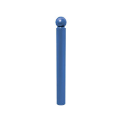 Potelet Province Boule Procity, Ø 114 mm, peint/zinc, fixation scellement, haut. hors sol 1143 mm - Bleu gentiane
