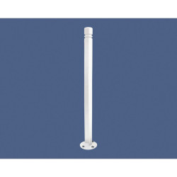 Potelet Province City inclinable Amortichoc Procity, Ø 76 mm, peint/zinc, haut. hors sol 1105 mm - Blanc pur