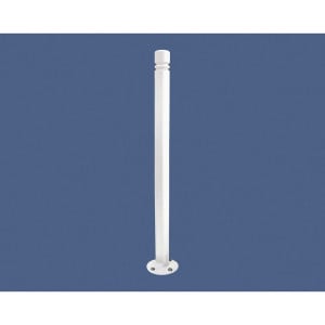 Potelet Province City inclinable Amortichoc Procity, Ø 76 mm, peint/zinc, haut. hors sol 1105 mm - Blanc pur