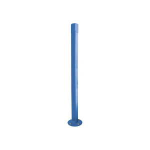 Potelet Carrefour inclinable Amortichoc Procity, Ø 76 mm, peint/zinc, haut. hors sol 1000 mm - Bleu gentiane