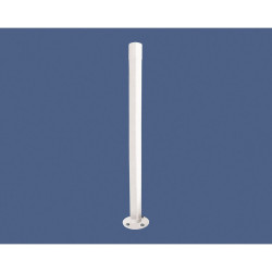 Potelet Carrefour inclinable Amortichoc Procity, Ø 76 mm, peint/zinc, haut. hors sol 1000 mm - Blanc pur