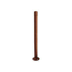 Potelet Carrefour inclinable Amortichoc Procity, Ø 76 mm, peint/zinc, haut. hors sol 1000 mm - Aspect Corten