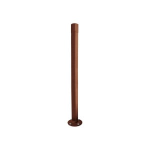 Potelet Carrefour inclinable Amortichoc Procity, Ø 76 mm, peint/zinc, haut. hors sol 1000 mm - Aspect Corten