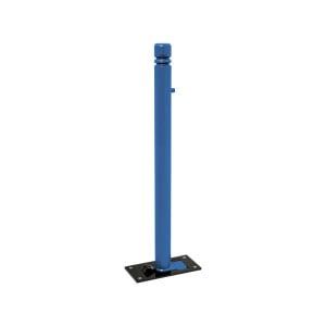 Potelet Province rabattable Solibloc City Procity, Ø 76 mm, garde au sol 98 mm, clé triangle 14 - Bleu gentiane