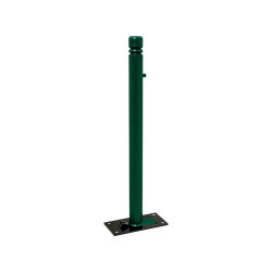 Potelet Province rabattable Solibloc City Procity, Ø 76 mm, garde au sol 98 mm, clé triangle 14 - vert mousse