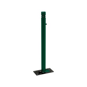 Potelet Province rabattable Solibloc City Procity, Ø 76 mm, garde au sol 98 mm, clé triangle 14 - vert mousse