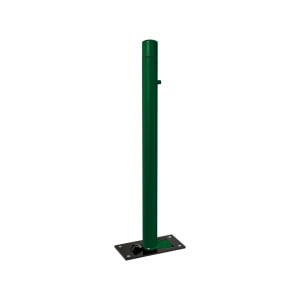 Potelet Province rabattable Solibloc Carrefour, Ø 76 mm, garde au sol 114 mm, Peint/galva - Vert mousse