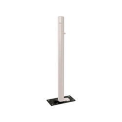 Potelet Province rabattable Solibloc Carrefour, Ø 76 mm, garde au sol 114 mm, Peint/galva - Gris soie