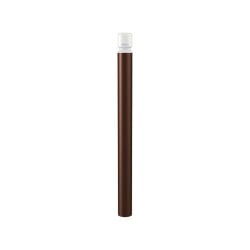 Potelet Agglo haute visibilité Procity, Ø 102 mm, Haut. hors sol 1300 m - Brun chocolat