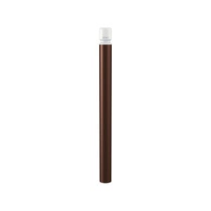 Potelet Agglo haute visibilité Procity, Ø 102 mm, Haut. hors sol 1300 m - Brun chocolat