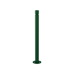 Potelet inclinable Amortichoc Agglo Procity, Ø 76 mm Haut. hors sol 1100 m - Vert mousse