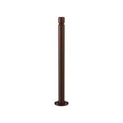 Potelet inclinable Amortichoc Agglo Procity, Ø 76 mm Haut. hors sol 1100 m - Brun chocolat