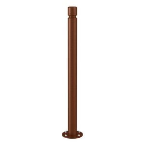 Potelet inclinable Amortichoc Agglo Procity, Ø 76 mm Haut. hors sol 1100 m - Aspect Corten