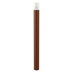 Potelet Agglo haute visibilité Procity, Ø 102 mm, Haut. hors sol 1300 m - Aspect Corten