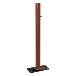 Potelet Province rabattable Solibloc Carrefour, Ø 76 mm, garde au sol 114 mm, Peint/galva - Aspect Corten