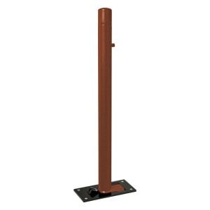 Potelet Province rabattable Solibloc Carrefour, Ø 76 mm, garde au sol 114 mm, Peint/galva - Aspect Corten