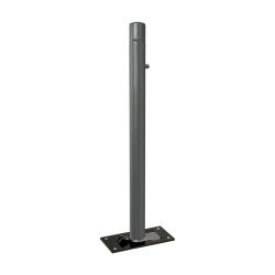 Potelet Province rabattable Solibloc Carrefour, Ø 76 mm, garde au sol 114 mm, Peint/galva - Gris Procity