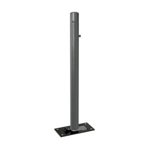 Potelet Province rabattable Solibloc Carrefour, Ø 76 mm, garde au sol 114 mm, Peint/galva - Gris Procity