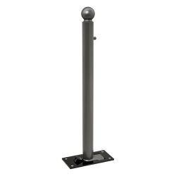 Potelet Province rabattable Solibloc Boule Procity, Ø 76 mm, garde au sol 105 mm, clé triangle 14 - Gris Procity