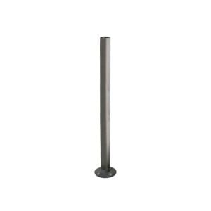 Potelet Inox brossé inclinable Amortichoc Procity, Ø 76 mm, peint/zinc, haut. hors sol 1010 mm - Gris Procity