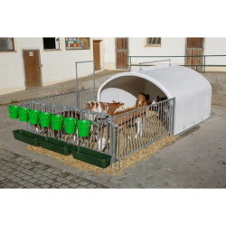 Niche à veaux CalfHouse Premium XXL avec enclos Kerbl
