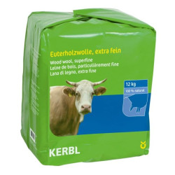 Laine de bois pour pis 100% naturel 12 kg Kerbl