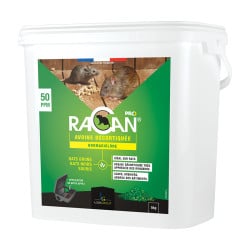 RACAN Rodenticide sous forme d'appât en grain, seau de 5 kg