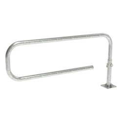 Barrière tournante Trombone Procity, longueur 1800 mm, Ø 60 mm, Acier galvanisé