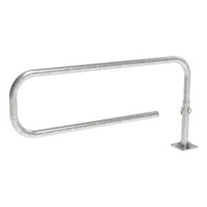 Barrière tournante Trombone Procity, longueur 1800 mm, Ø 60 mm, Acier galvanisé