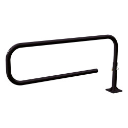 Barrière tournante Trombone Procity, longueur 1800 mm, Ø 60 mm - Noir foncé