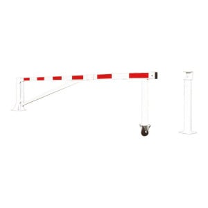 Barrière tournante très grande longueur Procity, tubes acier galvanisé, 7 m