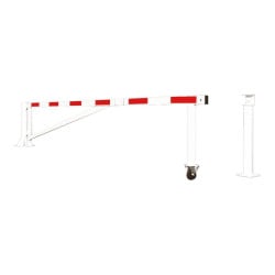 Barrière tournante très grande longueur Procity, tubes acier galvanisé, 8 m