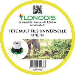 Tête de débroussailleuse Multifils ATTILINA