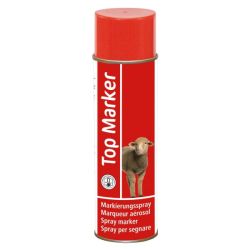 Marqueur aérosol rouge pour ovins TopMarker 500 ml Kerbl