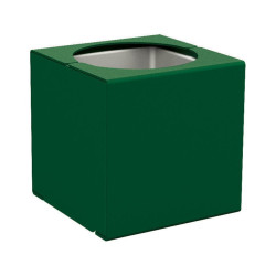 Bac à palmier KUB. acier Procity, 450x450x450 mm - Bac acier amovilble - Vert mousse