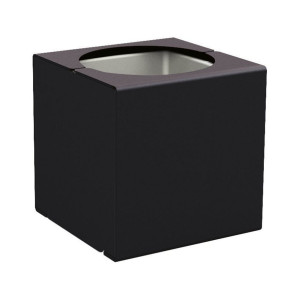 Bac à palmier KUB. acier Procity, 450x450x450 mm - Bac acier amovilble - Noir foncé