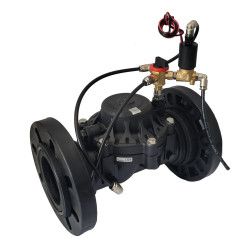 Vanne de contrôle hydraulique DOROT série 75 à brides DN100R 24 V NETAFIM