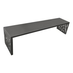 Banquette Venise acier Procity, lg. 1800 mm, peint/zinc, fixation sur platines - Gris Procity