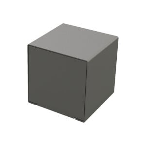 Cube acier KUB. Procity, 450 x 450 mm, fixation tiges d'ancrage non fournies - Gris Procity